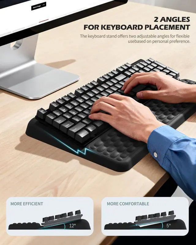 Alt view image 4 of 7 - Wrist Rest for Computer Keyboard, Keyboard pad with Wrist Support
