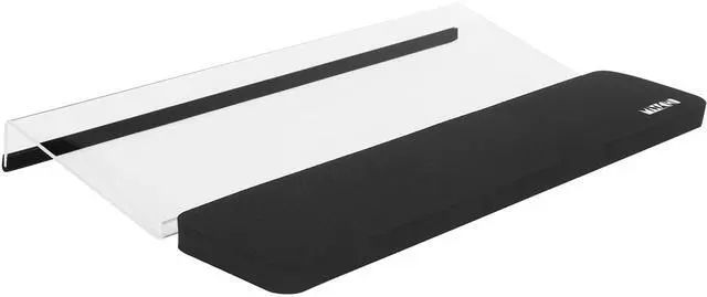 Main image of Acrylic Tilted Keyboard Riser Stand and Holder with Wrist Arm Rest Support Pad for Computer Desk Desktop, 16.9" Wide