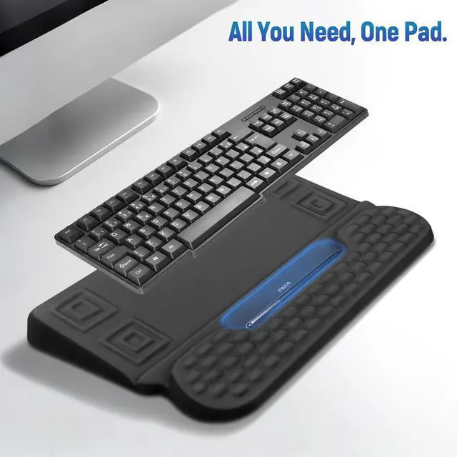 Alt view image 4 of 7 - Wrist Rest with Keyboard Stand, 3-in-1 Ergonomic Keyboard Riser