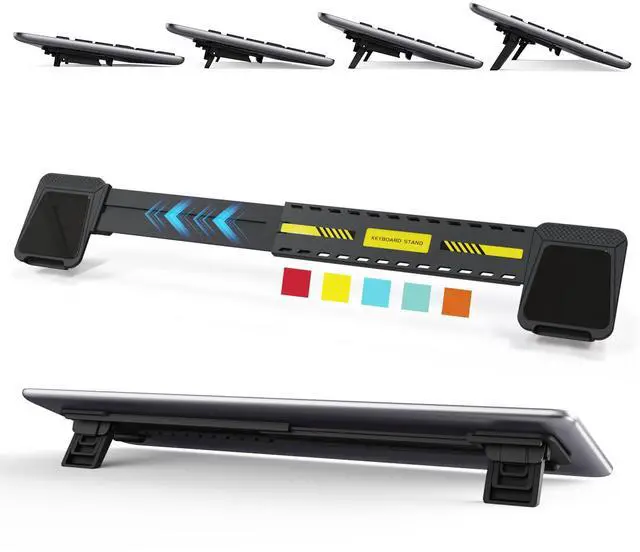 Main image of Computer Keyboard Stand for Desktop,Adjustable Keyboard Riser for Apple Magic Keyboard and Flat-Back Keyboards Only, Ergonomic Office Desk Accessories
