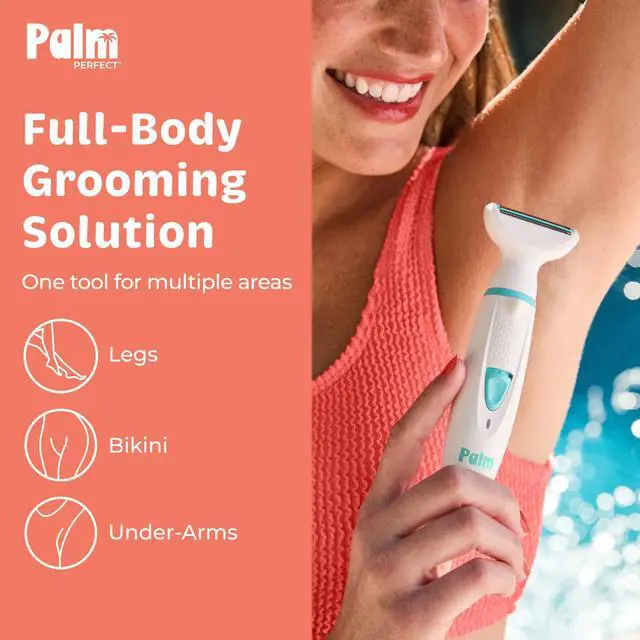 Alt view image 2 of 7 - Rechargeable Shaver for Women Waterproof Electric Razor with Built-in LED Light Includes Space-Saving Shower Wall Mount and USB Charging Cable Safe for All Body Parts