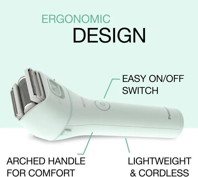 Alt view image 5 of 7 - Electric Bikini Trimmer, Waterproof Full-Body Cordless Electric Razors for Women Legs with Bikini Attachments, 3 Hypoallergenic Blades, for Travel, Shower, and Everyday Use - ES-AWL6AG