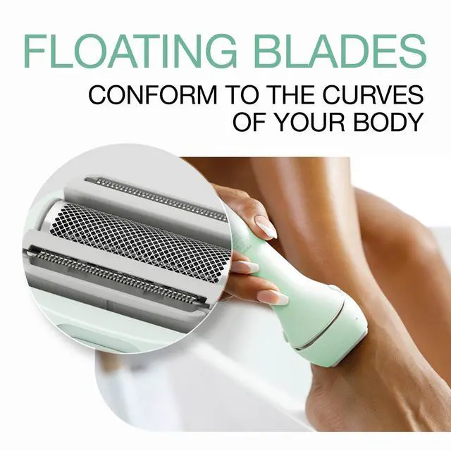 Alt view image 6 of 7 - Electric Bikini Trimmer, Waterproof Full-Body Cordless Electric Razors for Women Legs with Bikini Attachments, 3 Hypoallergenic Blades, for Travel, Shower, and Everyday Use - ES-AWL6AG