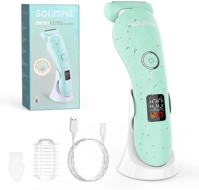 Main image of Lady Shavers Electric Shaver for Women Electric Razor for Arm Leg Armpit Bikini Cordless Portable Painless IPX6 Waterproof USB Rechargeable Dry Wet
