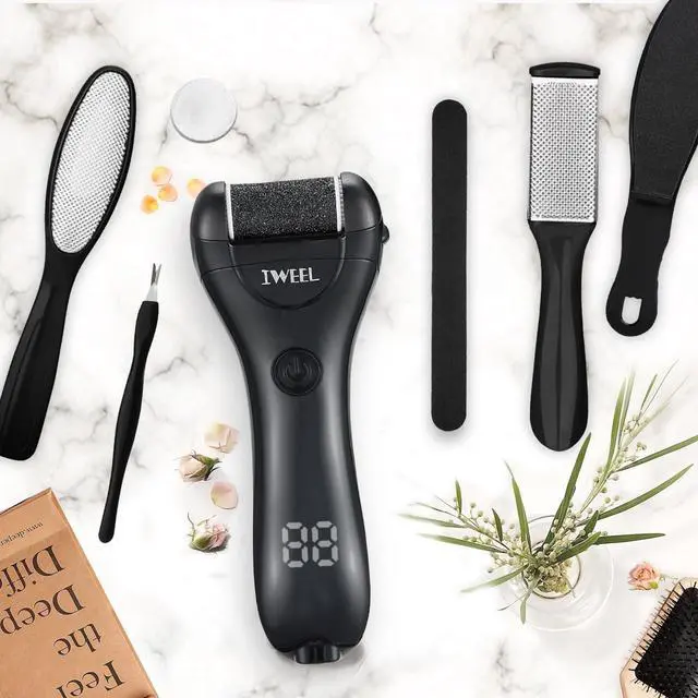 Alt view image 7 of 7 - Electric Foot Callus Remover, Rechargeable Portable Electronic Foot File Pedicure Kit, Electric Callus Remover for Feet, Pedicure Tools, Foot Scrubber File, Professional Foot Care for Dead Skin
