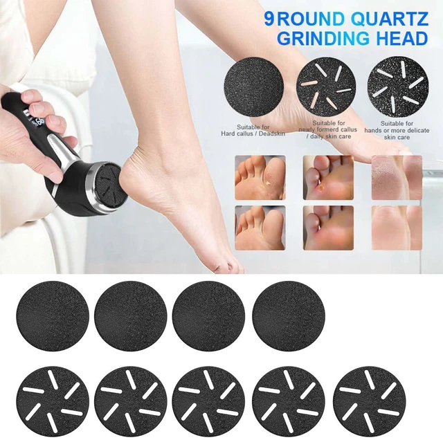 Alt view image 3 of 7 - Electric Callus Remover for Feet (with Dander Vacuum), Portable Pedicure Kit Foot File Callus Remover, Rechargeable Waterproof Foot File for Foot Care Deadskin Remover with 9Head&LCD Display