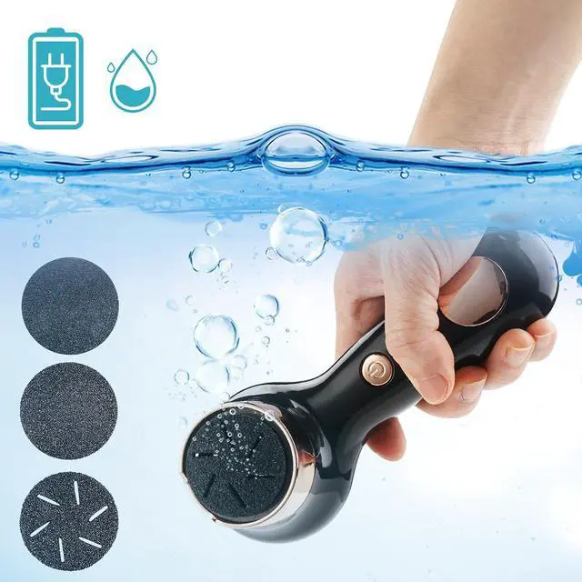 Alt view image 4 of 6 - Electric Foot Callus Removers for Feet - Rechargeable Waterproof Portable Electronic Foot File Pedicure Tools for Cracked Heels Dead Skin