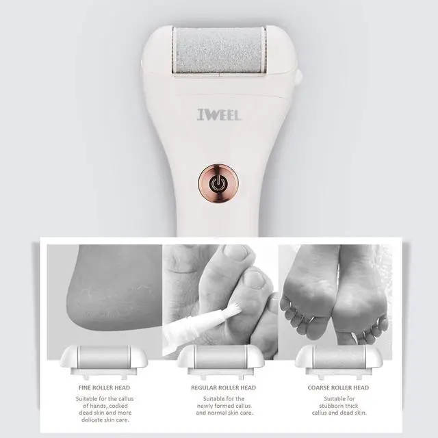 Alt view image 7 of 7 - Callus Remover for Feet Shaver Rechargeable Electric Foot File Pedicure Tools for Feet Professional Callous Shaver Waterproof Pedicure kit for Cracked Heels and Dead Skin
