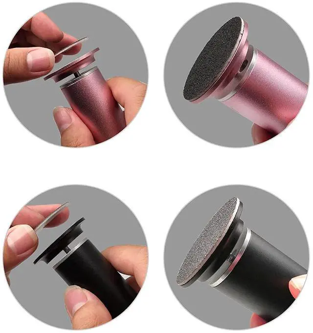 Alt view image 2 of 7 - 60pcs Replaceable Sandpaper Refill Discs for Electric Foot File Callus Remover Hard Dry Dead Skin Removal (Fine 180 Grit)