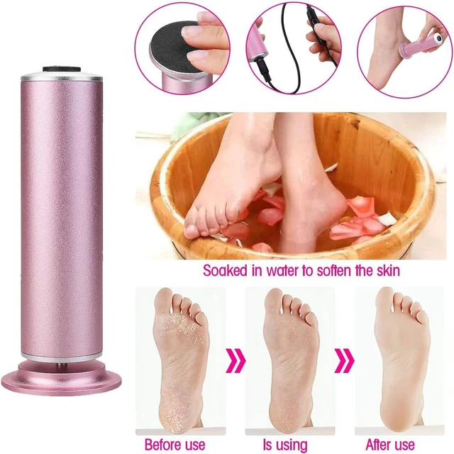 Alt view image 2 of 7 - Electric Foot File Callus Remover, Professional Calluses Remover for Feet with 60pcs Sandpaper Discs, Adjustable Speed Control Pedicure Tool for Men Women Dead Dry Cracked Hard Skin