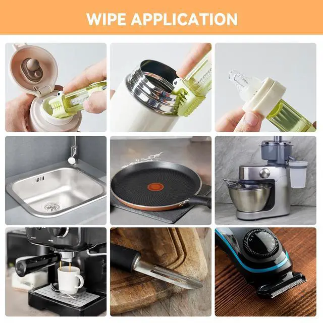 Alt view image 7 of 7 - 3 in 1 Cup Lid Gap Cleaning Brush Set, Multifunctional Bottle Cleaning Brush, Silicone Cup Lid Gap Cleaner, Home Kitchen Crevice Cleaning Tools (Multicolored)