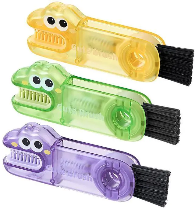 Main image of 3 in 1 Cup Lid Gap Cleaning Brush Set, 3PCS Multifunctional Bottle Cleaning Brush, Cup Lid Gap Bottle Cleaner Home Kitchen Brush Tools Multicolor