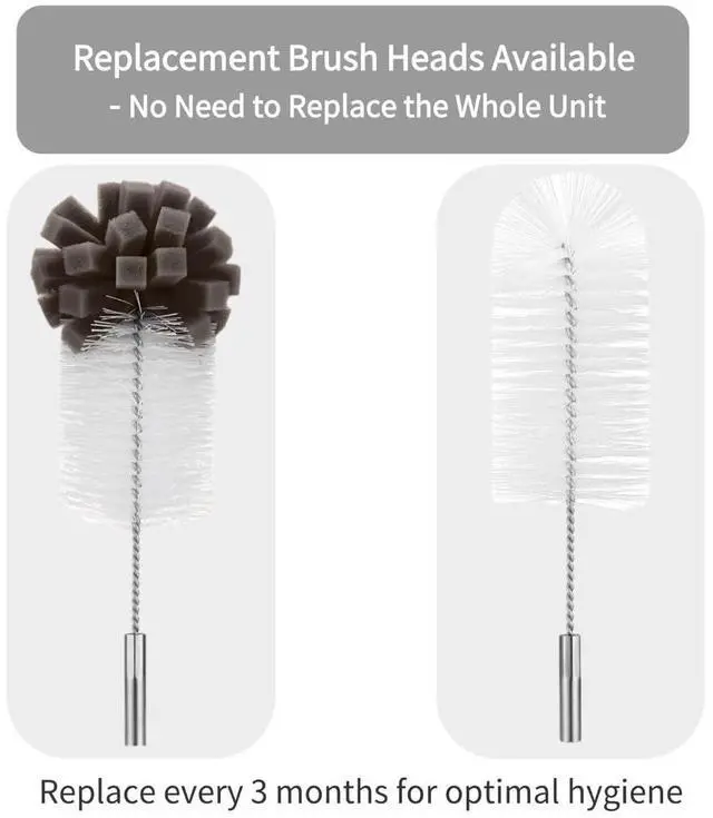 Alt view image 7 of 7 - Electric Bottle Cleaner Pro, 11 in 1 Baby Bottle Brush with Drying Rack, Sponge Brush, Silicon Brush, Formula Mixer, Nipple Brush, Soap Dispenser, Microfiber Cleaning Cloth Included