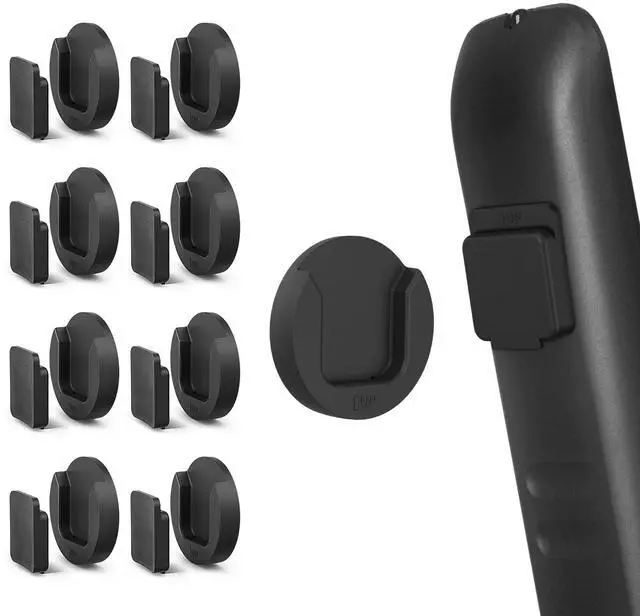 Main image of Magnetic Remote Control Holder Wall Mount, Self-Adhesive Bedside Caddy for TV Backside/Bedroom/Office/RV Home Organizer Storage(Black 8)