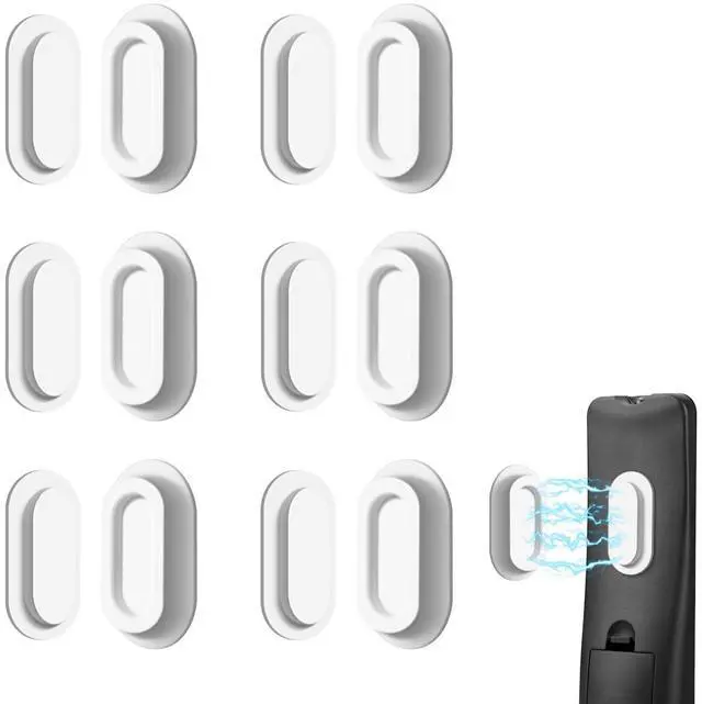 Main image of 6 Pack Magnetic Remote Control Holder Upgraded Silicone Magnetic Wall Mount for TV, Fan & Air Conditioner Remotes Self-Adhesive, No-Drill Remote Control Holder Wall Mount