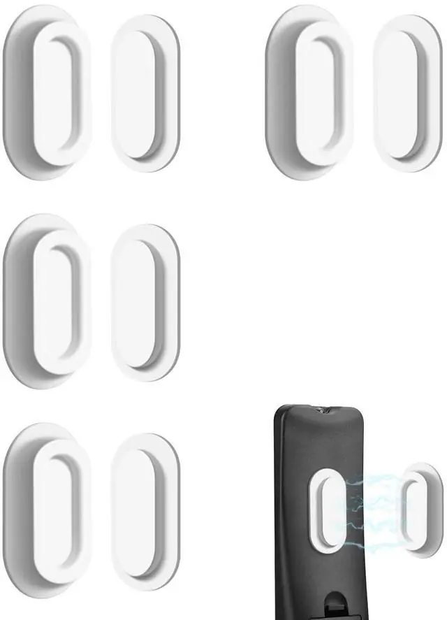 Main image of 4 Pack Strong Magnetic Remote Control Holder, Self-Adhesive Silicone Remote Holder Wall Mount for TV, Fan, Air Conditioner Remote Control