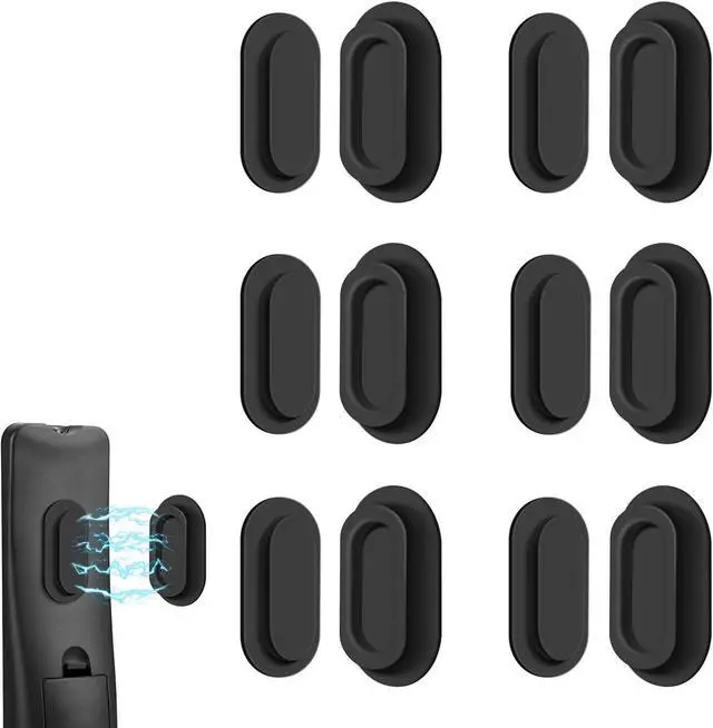 Main image of 6 Pack Magnetic Remote Control Holder Upgraded Silicone Magnetic Wall Mount for TV, Fan & Air Conditioner Remotes Self-Adhesive, No-Drill Remote Control Holder Wall Mount