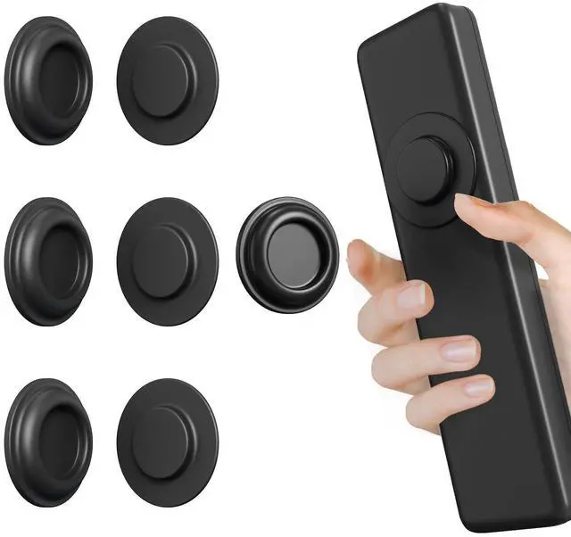 Main image of Remote Control Holder Magnetic Wall Mount Self-Adhesive, 6 Pack Upgraded Silicone Remote Organizer Storage 360° Rotation Wall Holder for Home Office TV, Fan and Air Conditioner Remote Control