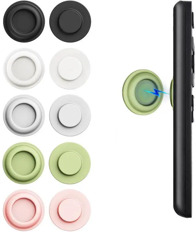Main image of Magnetic Remote Control Holder Wall Mount, 5 Pack TV Remote Holder Wall Mount, Silicone Remotes Organizer Magnetic Remote Holders for Bed, TV, Ceiling Fan and Air Conditioner (Multicolor)