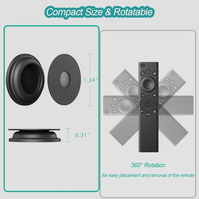 Alt view image 4 of 7 - Magnetic Remote Control Holder Wall Mount, 5 Pack TV Remote Holder Wall Mount, Silicone Remotes Organizer Magnetic Remote Holders for Bed, TV, Ceiling Fan and Air Conditioner (Multicolor)