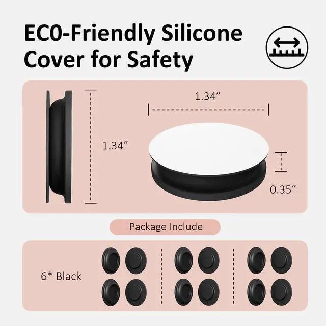 Alt view image 3 of 7 - Remote Control Holder Magnetic Wall Mount Self-Adhesive, 6 Pack Upgraded Silicone Remote Organizer Storage 360° Rotation Wall Holder for Home Office TV, Fan and Air Conditioner Remote Control