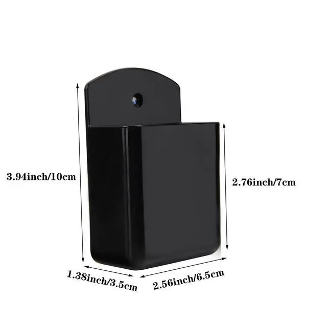 Alt view image 4 of 7 - Pack of 2 Self Adhesive TV Air Conditioner Remote Control Holder Wall Mount Storage Box Organizer