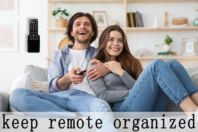 Alt view image 3 of 7 - Pack of 2 Self Adhesive TV Air Conditioner Remote Control Holder Wall Mount Storage Box Organizer