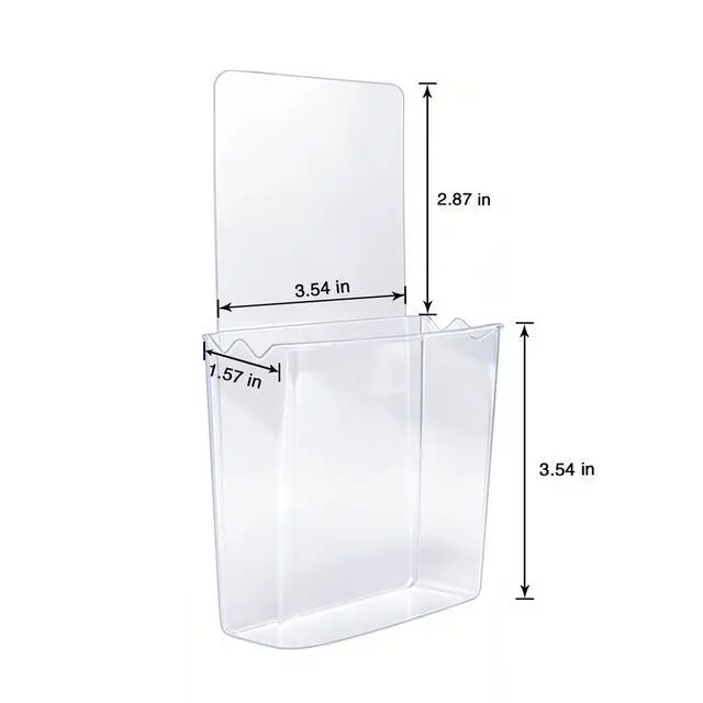 Alt view image 7 of 7 - Remote Holder Wall Mount Damage-Free (2 Pack), Clear and Strong Self-adhesive Universal Media Organizer Storage Box for Mobile Phone,Remote Control,Keys,Pens etc