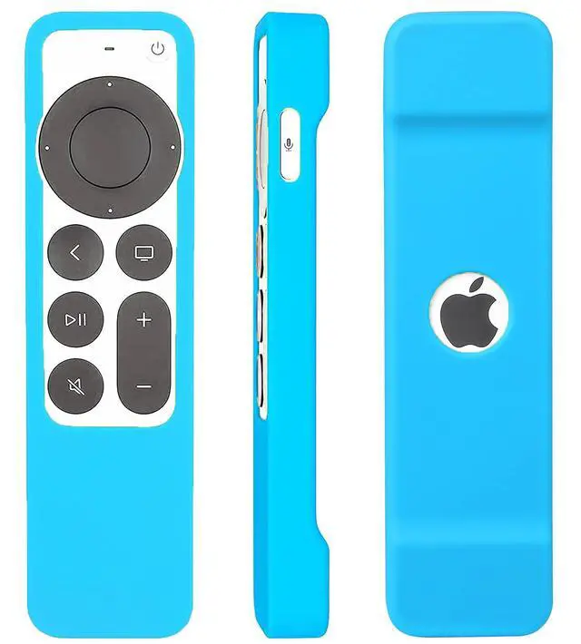 Alt view image 3 of 7 - Case Compatible with Apple TV 4K Siri Remote 2021 2022 - Soft Silicone Remote Case Cover Sleeve Skin Compatible with Apple TV 4K / HD Siri Remote Controller (2nd & 3rd Gen) - Blue