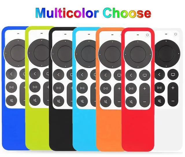 Alt view image 7 of 7 - Case Compatible with Apple TV 4K Siri Remote 2021 2022 - Soft Silicone Remote Case Cover Sleeve Skin Compatible with Apple TV 4K / HD Siri Remote Controller (2nd & 3rd Gen) - Blue