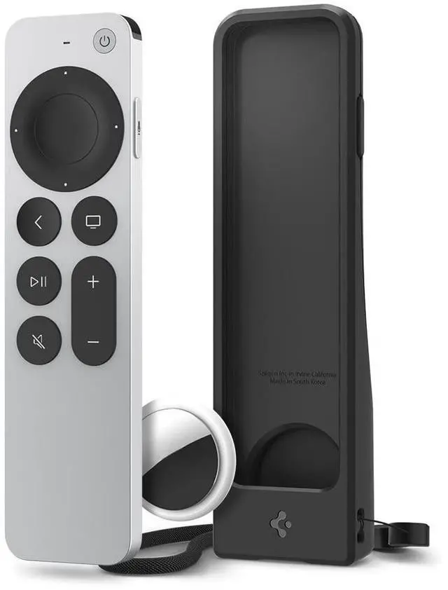 Main image of for Apple TV Siri Remote Case, Silicone Fit | For 2021/2022, Anti-Slip, Shockproof, AirTag Compatible - Black