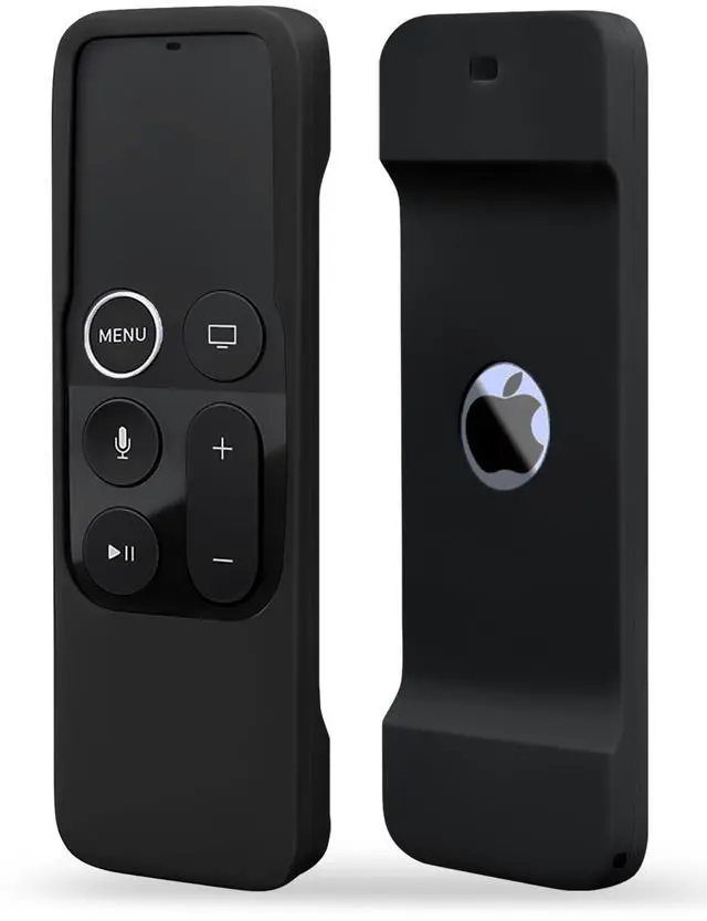 Main image of Silicone Case Compatible with Apple TV 4K/HD Siri Remote (1st Gen) - Anti-Slip Shock Proof Soft Remote Cover Case Compatible with Apple TV 4K 5th 4th Gen Siri Remote Controller - Black