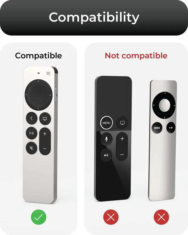 Alt view image 4 of 6 - Air Rim Case for Apple TV Remotes Slim, Hybrid Black Perimeter Cover & Clear Back Remote Case with Ultimate Drop Protection
