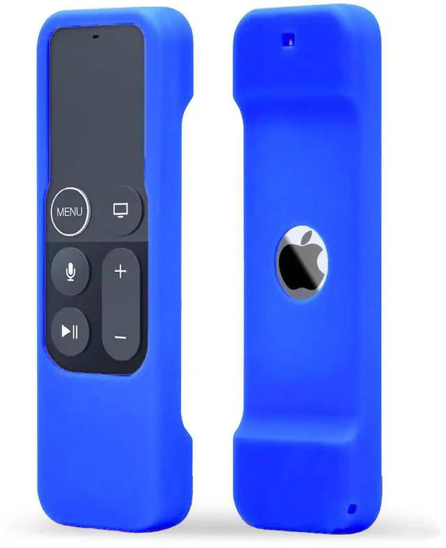 Main image of Silicone Case Compatible with Apple TV 4K/HD Siri Remote (1st Gen) - Anti-Slip Shock Proof Soft Remote Cover Case Compatible with Apple TV 4K 5th 4th Gen Siri Remote Controller - Dark Blue