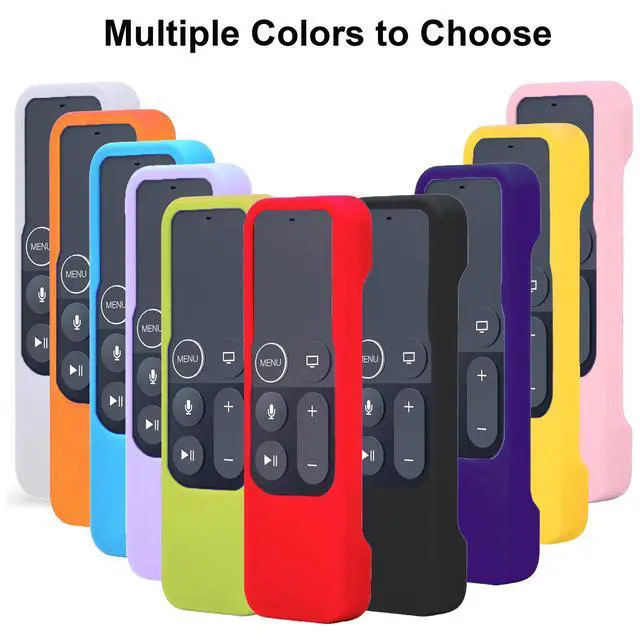 Alt view image 7 of 7 - Silicone Case Compatible with Apple TV 4K/HD Siri Remote (1st Gen) - Anti-Slip Shock Proof Soft Remote Cover Case Compatible with Apple TV 4K 5th 4th Gen Siri Remote Controller - Red