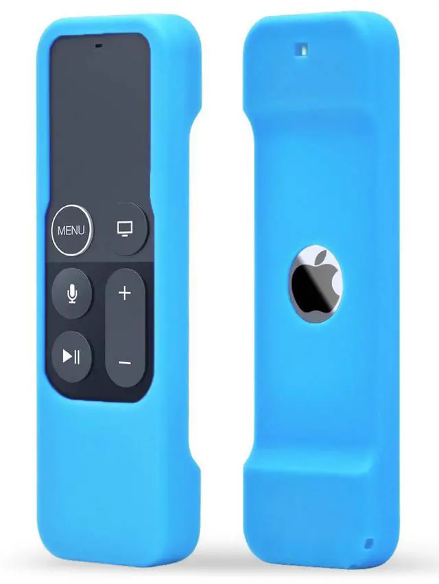 Main image of Silicone Case Compatible with Apple TV 4K/HD Siri Remote (1st Gen) - Anti-Slip Shock Proof Soft Remote Cover Case Compatible with Apple TV 4K 5th 4th Gen Siri Remote Controller - Blue