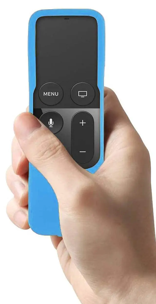 Alt view image 7 of 7 - Silicone Case Compatible with Apple TV 4K/HD Siri Remote (1st Gen) - Anti-Slip Shock Proof Soft Remote Cover Case Compatible with Apple TV 4K 5th 4th Gen Siri Remote Controller - Blue