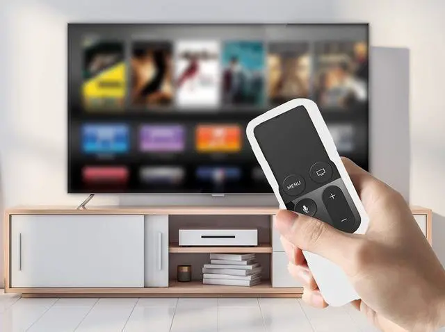Alt view image 3 of 7 - Silicone Case Compatible with Apple TV 4K/HD Siri Remote (1st Gen) - Anti-Slip Shock Proof Soft Remote Cover Case Compatible with Apple TV 4K 5th 4th Gen Siri Remote Controller - White