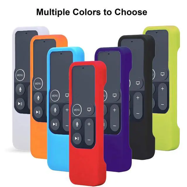 Alt view image 7 of 7 - Silicone Case Compatible with Apple TV 4K/HD Siri Remote (1st Gen) - Anti-Slip Shock Proof Soft Remote Cover Case Compatible with Apple TV 4K 5th 4th Gen Siri Remote Controller - White