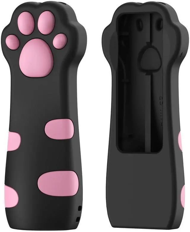 Main image of Silicone Case Fit Designed for Apple TV 4K 2021/2022 Siri Remote Protective Case with Shockproof Compatible with AirTag (Black Paw)
