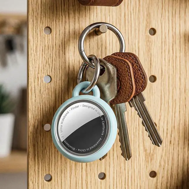 Alt view image 4 of 4 - 4-Pack Waterproof Air Tag Holder with Keychain, Silicone Protective Case Compatible with Apple AirTag,Durable Cover for Keys, Luggage, Bags,Kids.