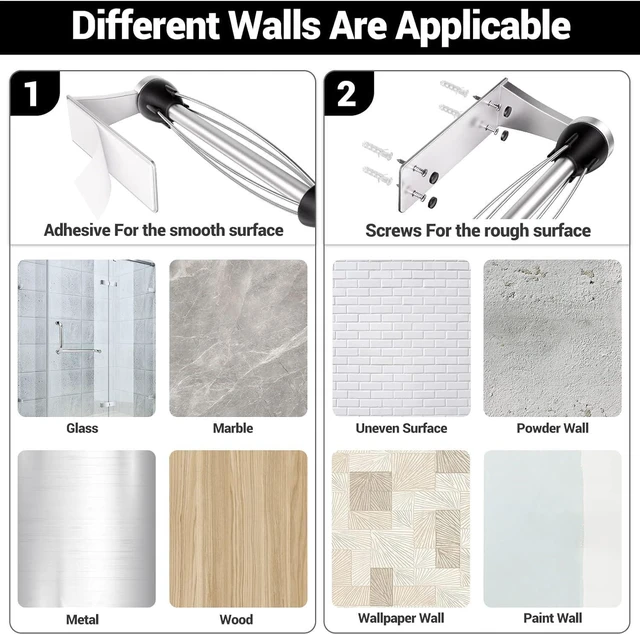 Alt view image 7 of 7 - Paper Towel Holder Under Cabinet, Damping Single-Hand Operation, Wall-Mounted Self-Adhesive or Drilling Towel Rack for Kitchen & Bathroom, Under Counter Paper Towel Dispenser