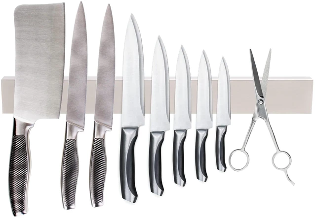 Main image of Magnetic Knife Holder For Wall 16 Inch, Knife Magnetic Strip, Stainless Steel Magnetic Knife Holder Rack Use as Kitchen Knife Holder, Kitchen Utensil Holder