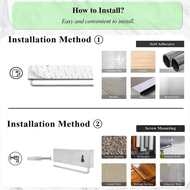 Alt view image 5 of 6 - Magnetic Knife Holder for wall, 17 Inch Knife Magnetic Strip with 10 Hooks, Stainless Steel Knife Holder Magnet Rack for Kitchen Organizer, Mount with Adhesive or Screws