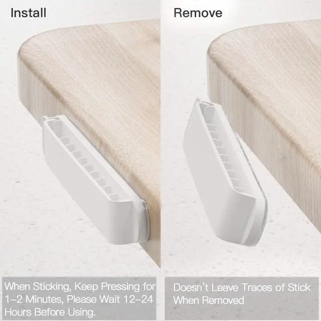 Alt view image 5 of 6 - Cable Clips, 3 Pack Cord Organizer Charger Cable Management for Organizing Home Office Desk Phone Car Cable Wire, Self Adhesive Cord Holders (White)