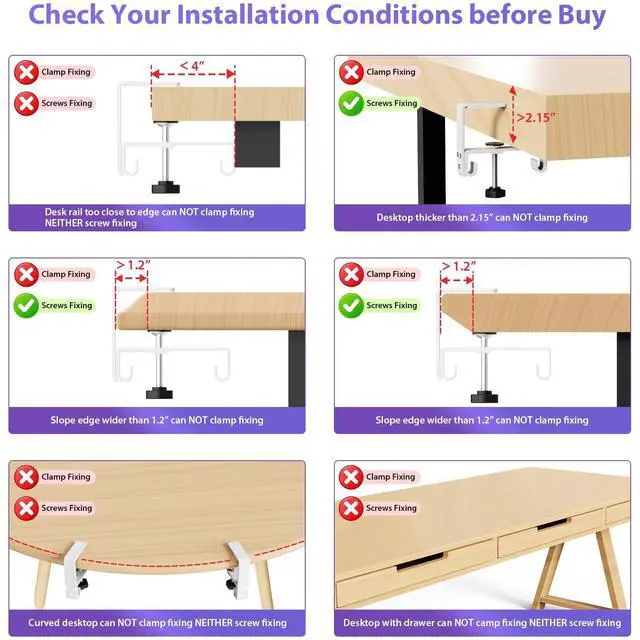 Alt view image 5 of 7 - No Drill Under Desk Cable Management Tray, 36 inch Cable Management