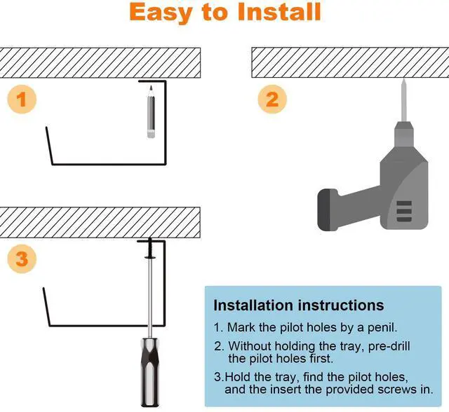 Alt view image 6 of 7 - Under Desk Cable Management- 2 Pack Cord Organizer. Metal Wire Cable Management Tray for Office, Studio and Home. Super Sturdy Under Table Cable Management - Black Cable Organizer