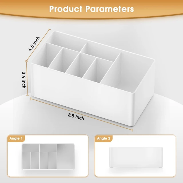Alt view image 7 of 7 - Charger Cable Cord Storage Organizer Easy storage without ties charger cable organizer Cable Management Boxes - 1 Pack white