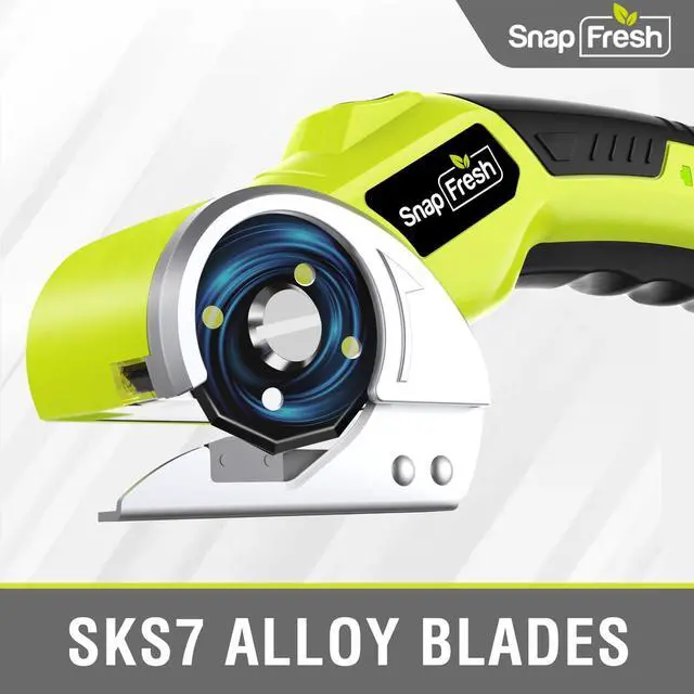 Alt view image 4 of 7 - 4V Cordless Electric Scissors, Rechargeable Cardboard Cutter & Box Cutter Rotary Tool, 285 RPM Fabric Carpet Leather Cutter with LED, Extra Blade, 2.0Ah Battery & Storage Bag(SP5091)