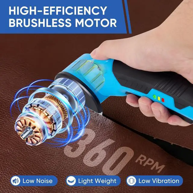 Alt view image 3 of 7 - Upgraded Cordless Electric Scissors, Cardboard Cutter Electric 4.2V 360RPM 2000mAh, Rechargeable Electric Scissors for Cardboard,For Thin Cardboard Box Carpet Leather,Paper,Fabric,Carpet,Plastic